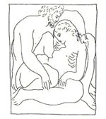  Иллюстрация 
к поэме 
Овидия 
«Метаморфозы». 
Офорт 
П. Пикассо. 1930.